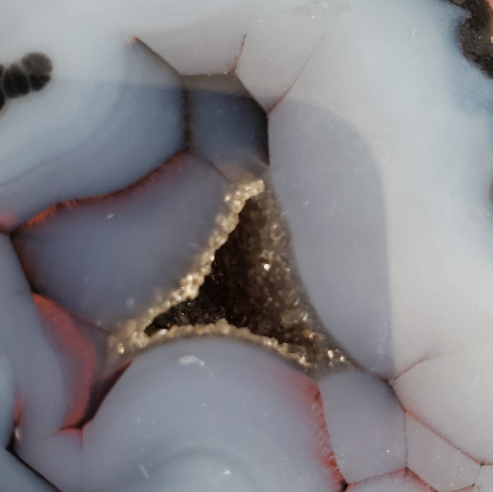 Blue Agate Geode - Picture 3 of 5